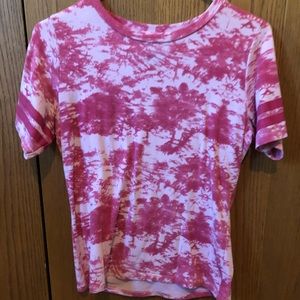 Pink Tye-Dyed T-Shirt